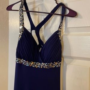 Royal blue prom dress